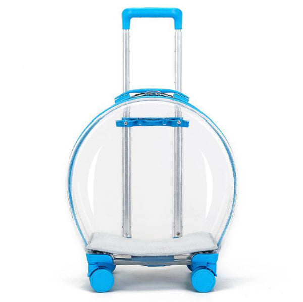 Pet trolley case out portable transparent cat and dog bag multifunctional pet backpack