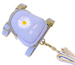 Korean small and medium pet traction embroidery chest strap backpack