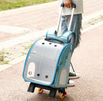 Pet backpack trolley