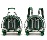 The new pet trolley case transparent go out portable pet backpack