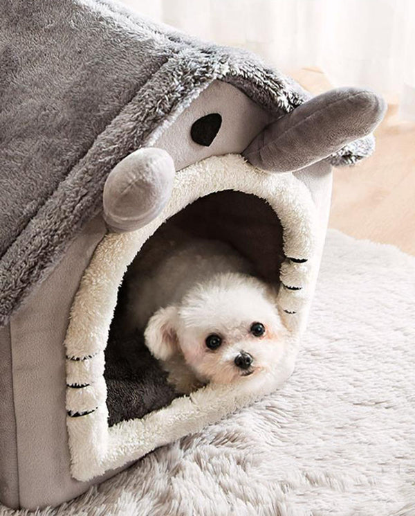 New cat litter rabbit door curtain four seasons universal kennel small and medium-sized dog closed removable and washable dog bed pet litter pad
