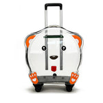 Nueva maleta trolley transparente para perros y gatos