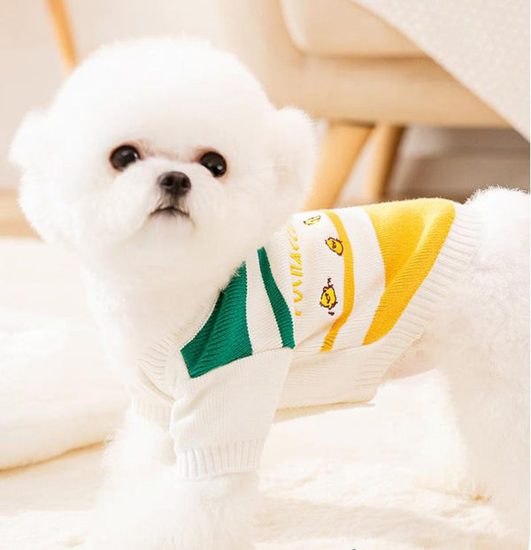 Spring and Autumn Puppy Dog Cat Sweater Two Feet Pet Clothes Bottoming Shirt