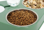 Three bowls of automatic drinking water for dogs and cats