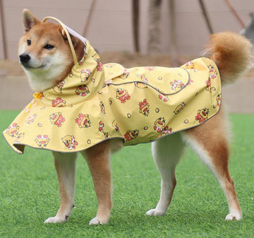 新款寵物衣服 反光斗篷雨衣中小型犬雨衣