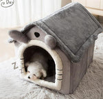 New cat litter rabbit door curtain four seasons universal kennel small and medium-sized dog closed removable and washable dog bed pet litter pad
