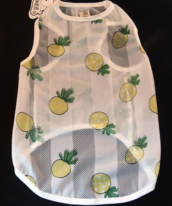 Medium and large dog mesh summer clothes