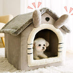 New cat litter rabbit door curtain four seasons universal kennel small and medium-sized dog closed removable and washable dog bed pet litter pad