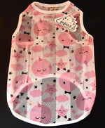Medium and large dog mesh summer clothes