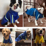 New large, medium and small dog cloak-style reflective raincoat
