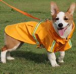 New large, medium and small dog cloak-style reflective raincoat