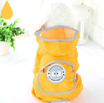 Impermeable de cuatro patas para perros pequeños de bolsillo grande