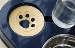 Three bowls of automatic drinking water for dogs and cats
