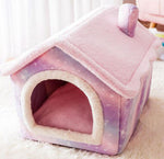 New cat litter rabbit door curtain four seasons universal kennel small and medium-sized dog closed removable and washable dog bed pet litter pad