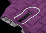 ropa impermeable para mascotas de otoño e invierno chaqueta de invierno acolchada para perros a cuadros de dos colores