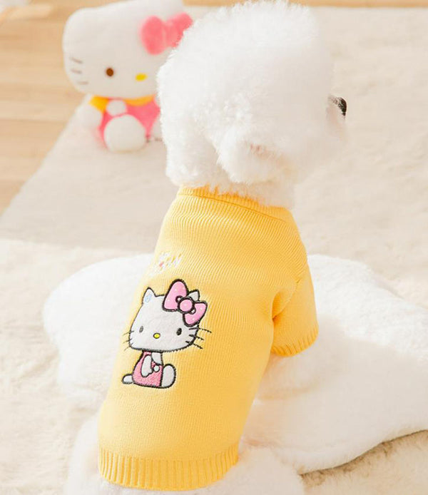 Spring and Autumn Puppy Dog Cat Sweater Two Feet Pet Clothes Bottoming Shirt
