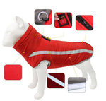 Autumn and winter new dog clothes reflective warm dog outdoor jacket