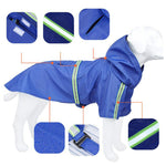 New large, medium and small dog cloak-style reflective raincoat