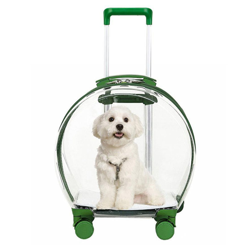 Pet trolley case out portable transparent cat and dog bag pet backpack