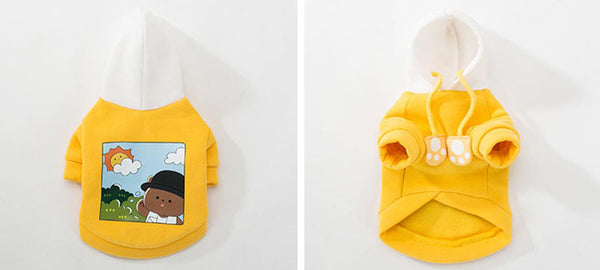 New autumn and winter hooded sweater cat small dog pet clothes
