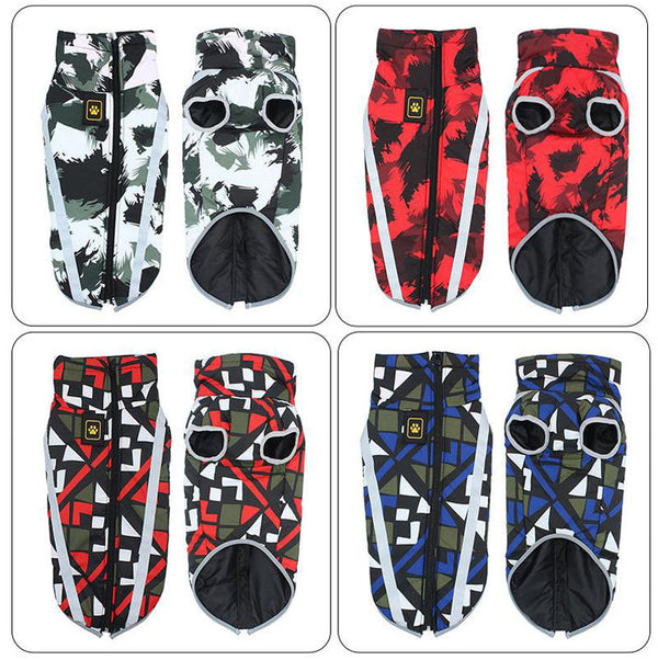 ropa para mascotas otoño e invierno nuevas chaquetas deportivas al aire libre, trajes a prueba de frío, impermeables impermeables, ropa de esquí