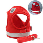 Pet Small Dog Reflective Vest Chest Strap Pet Leash