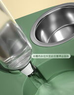 Three bowls of automatic drinking water for dogs and cats