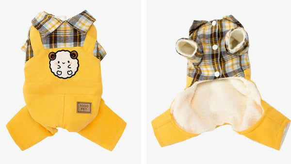 Puppy four feet autumn and winter clothes