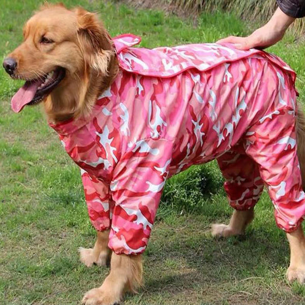 Chubasquero de cuatro pies para perro grande