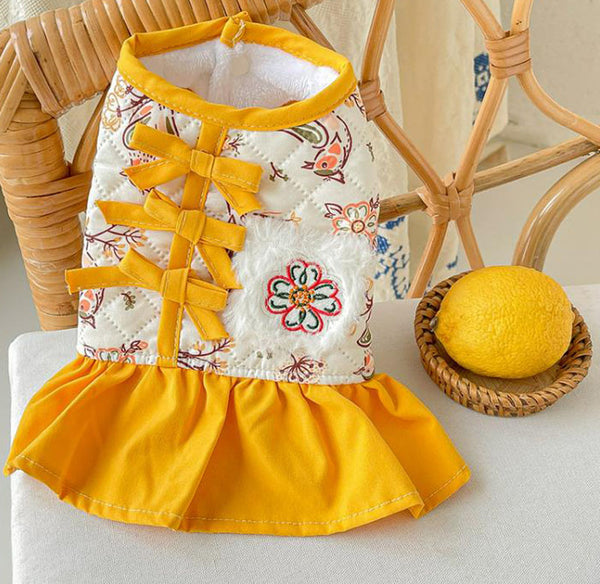 New small dog autumn and winter dress