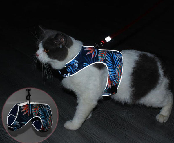 通気性のある耐衝撃反射キャットハーネス