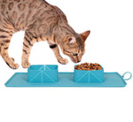 Silicone folding pet bowl