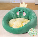 New animal shape backrest cat litter open four seasons universal cartoon dog litter autumn and winter warm pet Mattress