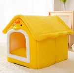 New cat litter rabbit door curtain four seasons universal kennel small and medium-sized dog closed removable and washable dog bed pet litter pad