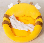 New animal shape backrest cat litter open four seasons universal cartoon dog litter autumn and winter warm pet Mattress