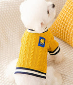 Autumn and winter short twist knit sweater sweater pet clothes