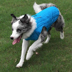 ropa impermeable para mascotas de otoño e invierno chaqueta de invierno acolchada para perros a cuadros de dos colores
