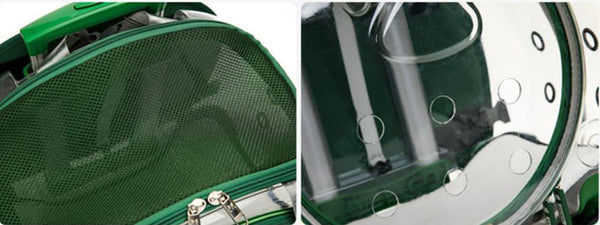The new pet trolley case transparent go out portable pet backpack