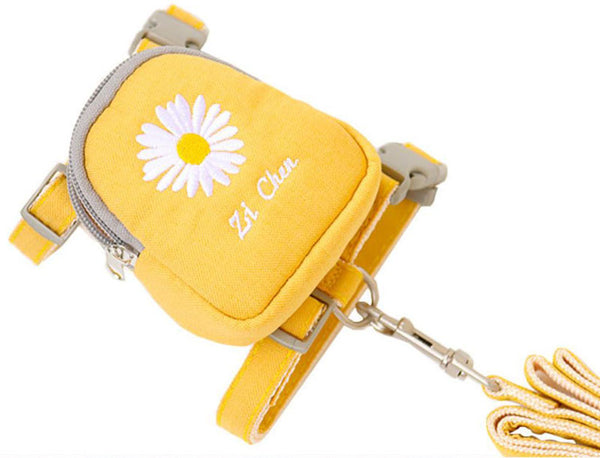 Korean small and medium pet traction embroidery chest strap backpack