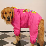 Impermeable de perro grande con capucha