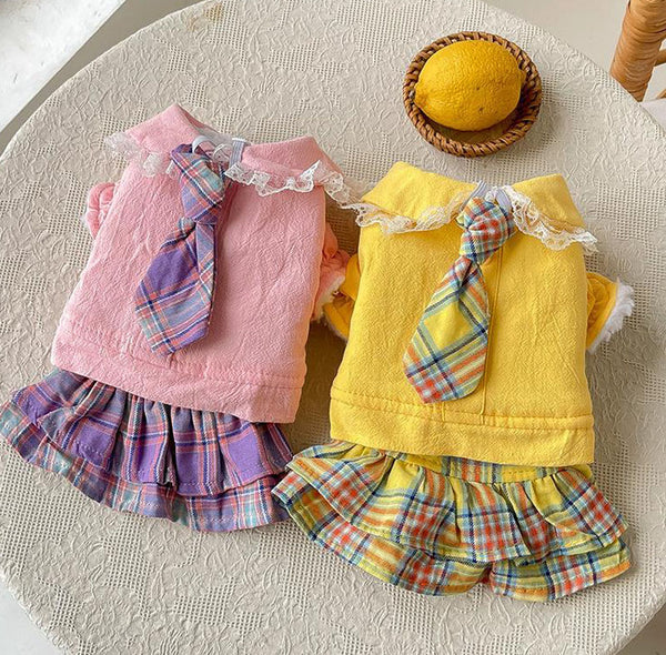 New small dog autumn and winter dress