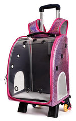 Pet backpack trolley