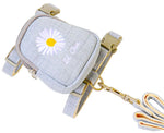 Korean small and medium pet traction embroidery chest strap backpack
