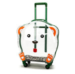 Nueva maleta trolley transparente para perros y gatos