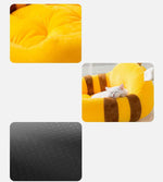 New animal shape backrest cat litter open four seasons universal cartoon dog litter autumn and winter warm pet Mattress