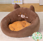 New animal shape backrest cat litter open four seasons universal cartoon dog litter autumn and winter warm pet Mattress