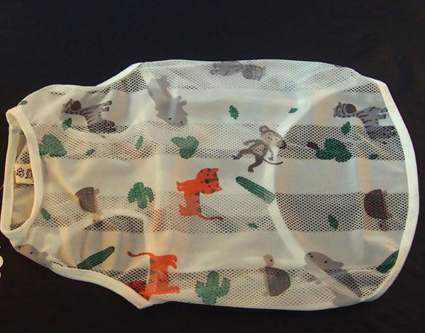 Medium and large dog mesh summer clothes