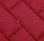 ropa impermeable para mascotas de otoño e invierno chaqueta de invierno acolchada para perros a cuadros de dos colores