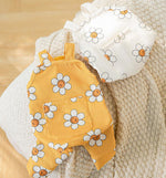 Autumn and winter new puppy clothes sunflower suspenders four-legged overalls