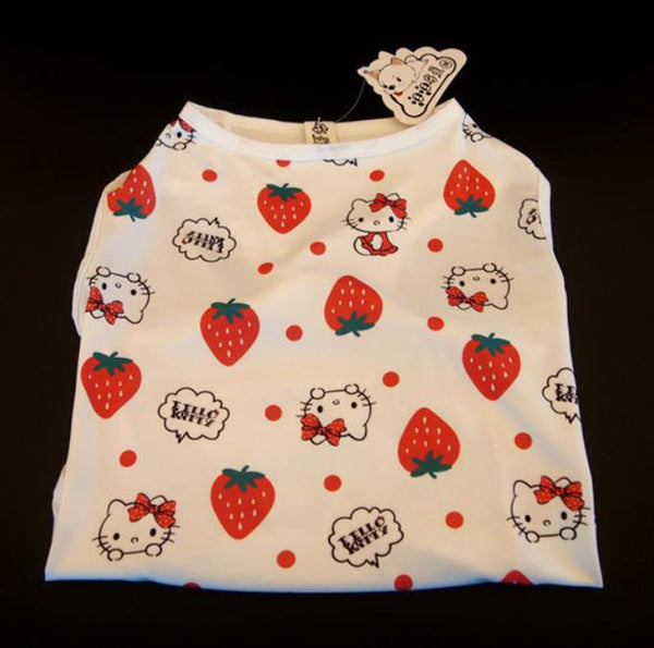 Medium and large dog mesh summer clothes